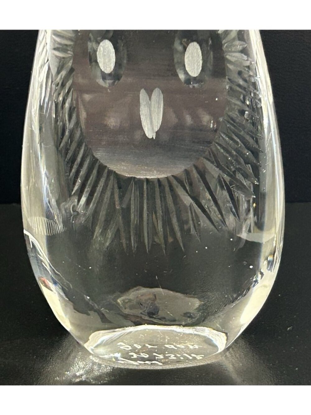 Vintage Ernest Gordon for Boda Afors Sweden Clear Crystal Owl Figurine Unique - Picture 4 of 9